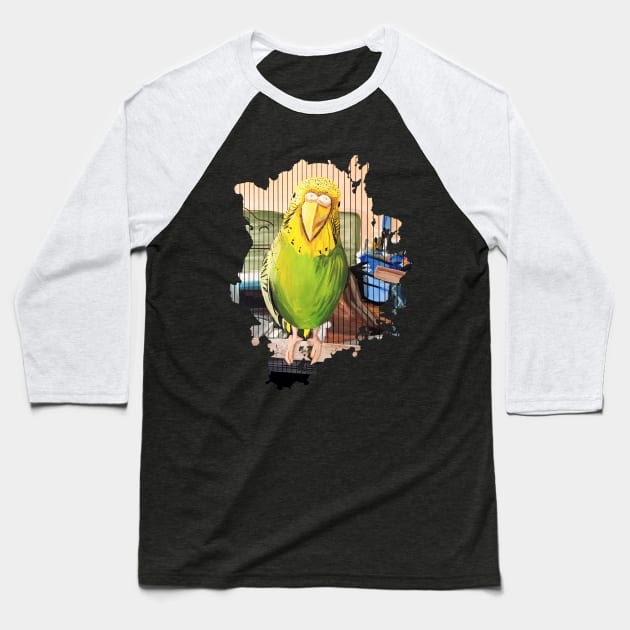 Pet Parrot Baseball T-Shirt by adamzworld